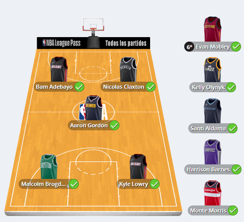 24ersPenguins's tweet photo. La liga CEC @monkeyballNBA en su cuarta jornada empieza en unas 14 horas. El departamento de estadística y el GM se han reunido ya para ver cómo suplir a @gordonhayward,el capitán.Esta será, probablemente, la alineación que los #ZPenguins tendrán esta noche.
Claxton será titular https://t.co/JPyEz7NKOV