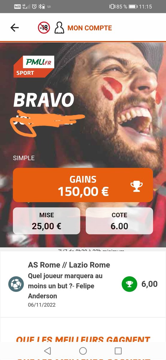 JojoInvaders's tweet photo. Merci @PMU_Sport #TeamParieur https://t.co/DG8mHEjMBg