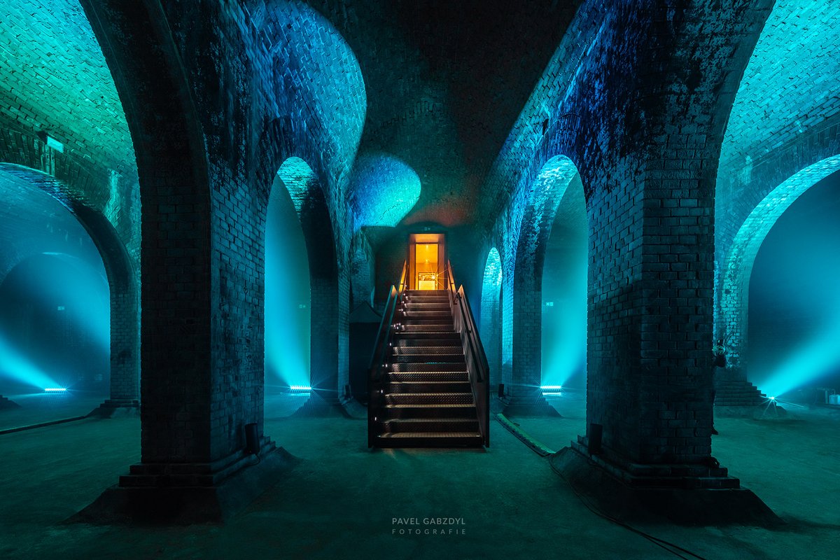 GabzdylPavel's tweet image. Vodojemy na Žlutém kopci v Brně zaplavilo na víkend místo vody světlo. Díky #prototyp #visualove