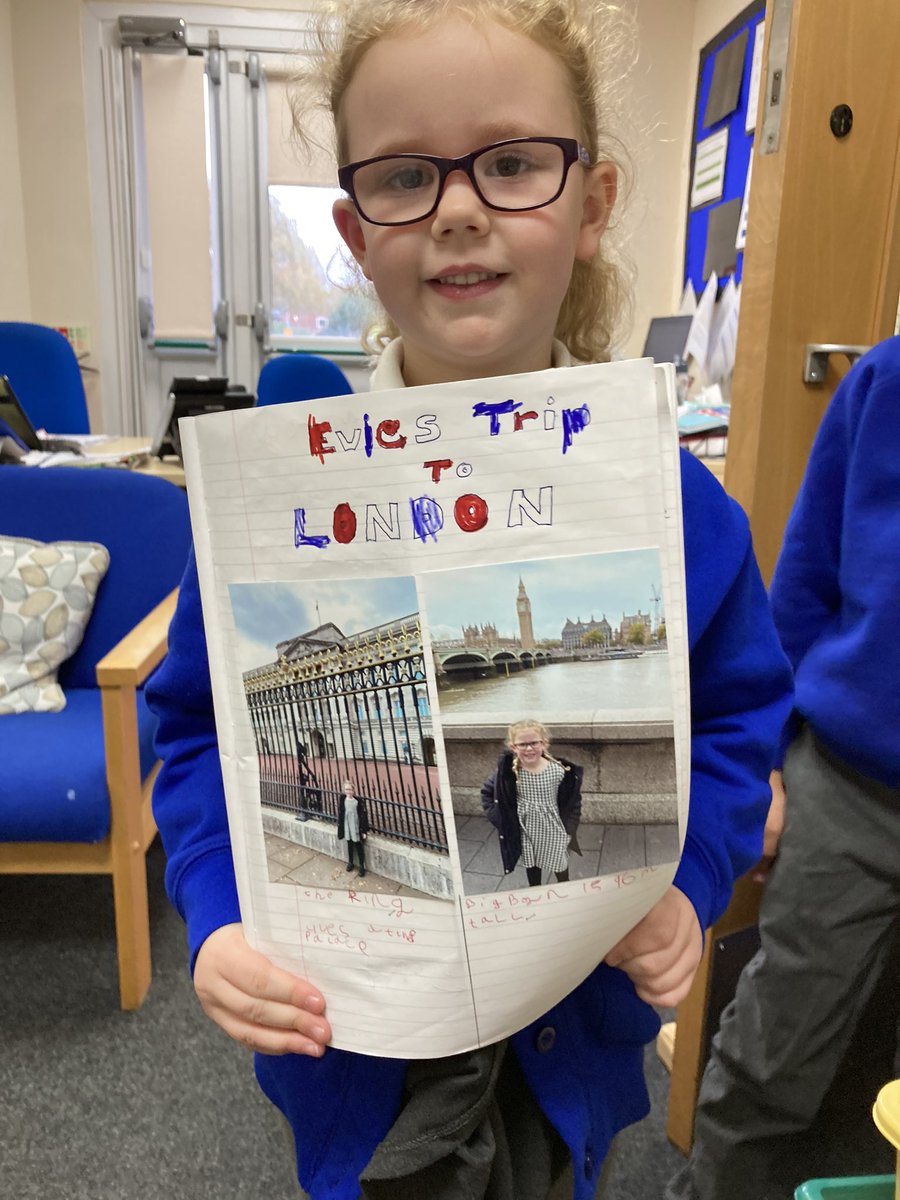 Great homework Evie! We really enjoyed learning all about your trip to London 🇬🇧 #iwpslittlethings #capitalcity #Geography