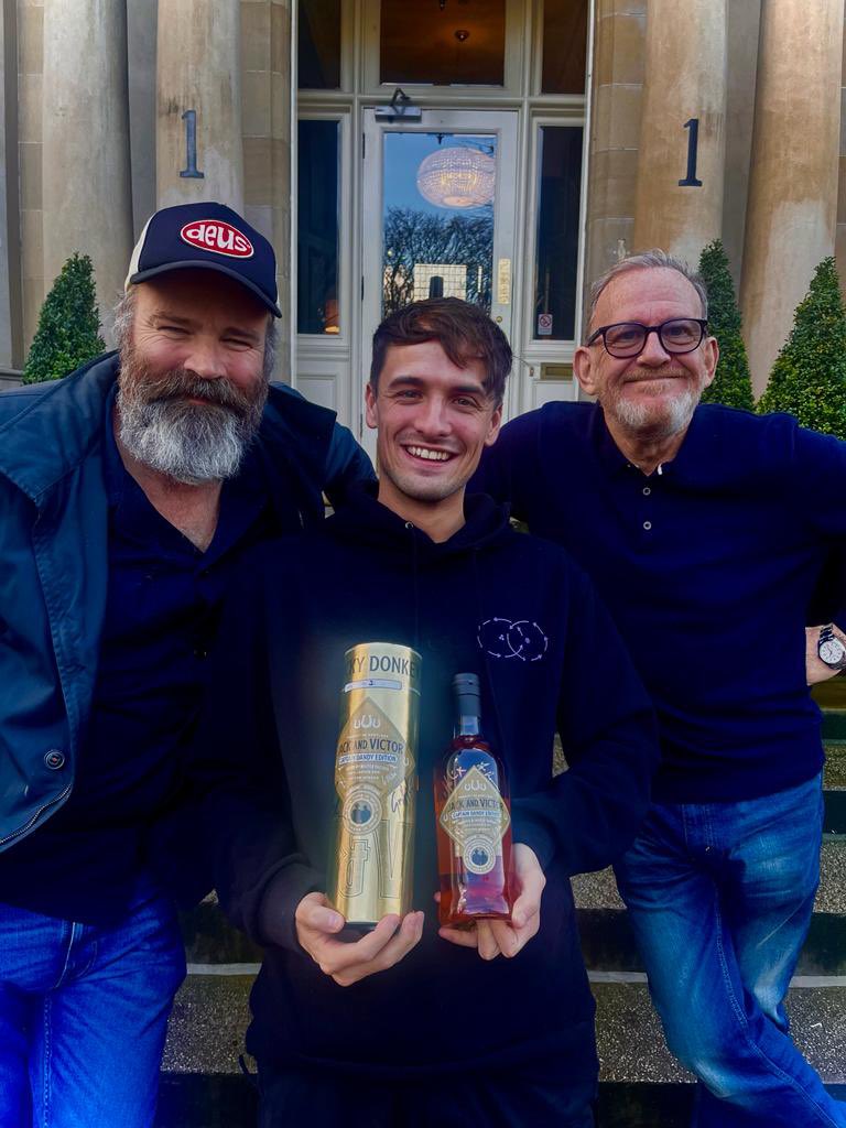 Delighted to award the fantastic and brilliant <a href="/ewanmcvicar_/">Ewan McVicar</a> the first ever “Lucky Donkey Golden Bottle”!!! These bottles will be handed out to truly amazing Scottish talent and we are delighted Ewan is the first recipient