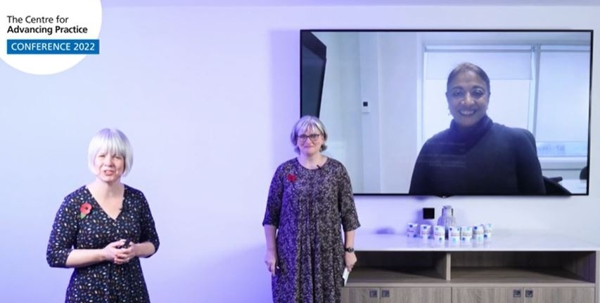 NHSE_WTE's tweet image. Dr @NavinaEvans, CEO of HEE joins us at the #AdvancingPractice2022  Conference 👏