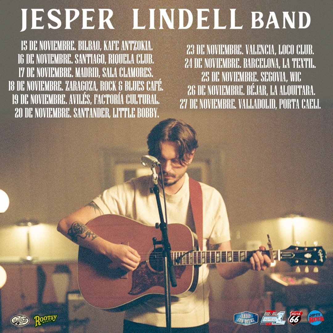 Nos preparamos ya para la llegada del nuevo mesías del country-soul, el prodigio sueco que guarda las esencias de la mejor 'americana'. Apunta su nombre y las fechas porque va a ser una gira difícil de olvidar. El futuro es de <a href="/lindell_jesper/">Jesper Lindell</a>.
youtube.com/watch?v=m73Gc2…