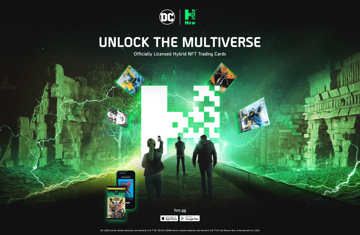 hro's tweet photo. 📢 Happy Monday, Hros! We are starting the week with some great news from the UK!
👉 Chapter 2 pre-sales are starting today in Game & Zavvi
👉 ICYMI https://t.co/P6gJlcQkPS is now also open for pre-sales to the UK
#Hro #UnlockTheMultiverse #BlackAdam #HybridTradingCards #DC https://t.co/V2mxsTbQ1Q