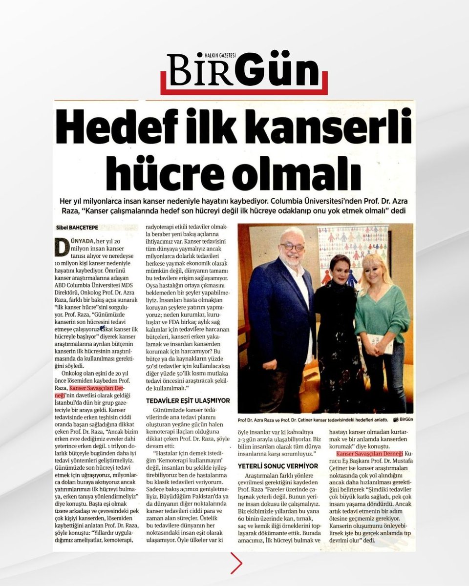 PegasusYayinevi's tweet photo. Yeni kitabımız #İlkHücre'nin basın yansımaları.
Dünya çapında ünlü onkolog, kanserin mevcut durumunu ve kendisi de dâhil olmak üzere insanlar üzerindeki yıkıcı etkisini değerlendiriyor.
İlk Hücre, Azra Raza
👉 https://t.co/Yj7ya7uF5o
#ilkhücre #thefirstcell #azraraza #kanser https://t.co/K9PgKfBLsd
