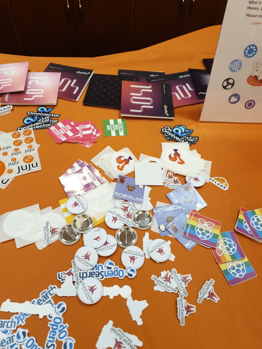 Portuguese swag at #ubuntusummit