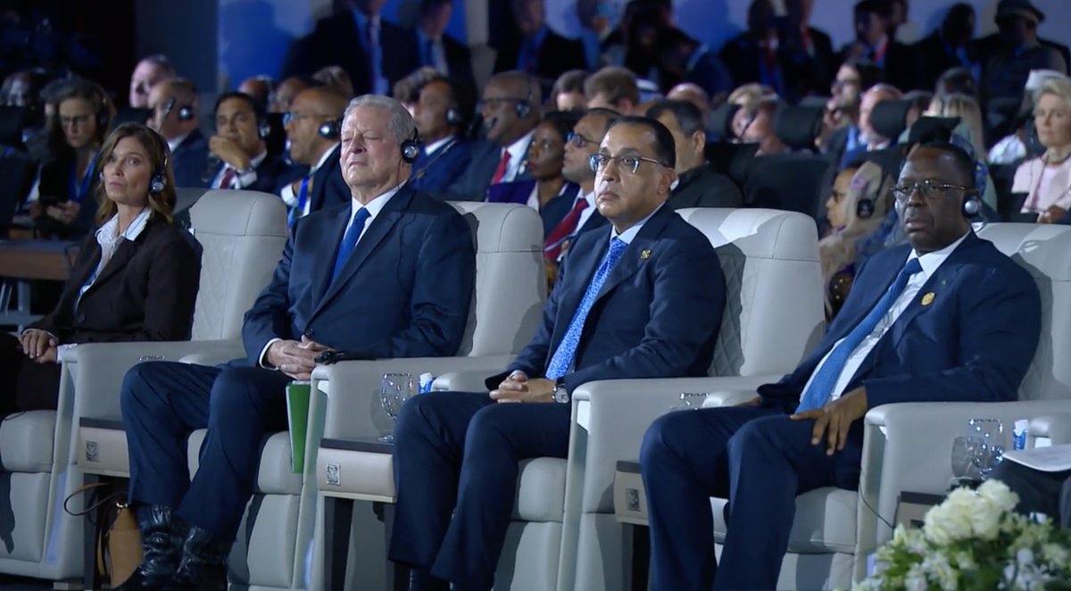 We’re live from #COP27 as more than 100 world leaders gather in Sharm el-Sheikh, Egypt 🇪🇬 for Day 1 of the World Leaders Summit. #AWFatCOP27
<a href="/COP27P/">COP27</a>
<a href="/UNFCCC/">UN Climate Change</a> 
<a href="/Nancy_Githaiga/">NANCY G</a> <a href="/CollinsShava/">Collins Shava</a> <a href="/Fred_K_Kumah/">Frederick Kwame Kumah</a> <a href="/AndreaAthanas1/">Andrea Athanas</a>