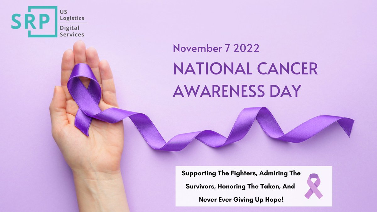 srpuslogistics's tweet photo. Never let the disease control you or your life because you are gifted with the willpower to fight against all the odds. Wishing you National Cancer Awareness Day.⚕️
#NationalCancerAwarenessDay #cancerawarenessday #CancerAwareness #Cancer #SRPDigital #SRPUSLogistics #SRPLogistics https://t.co/sxxmbhPF0V