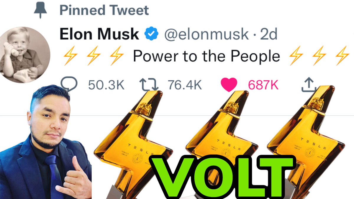 Pablo_cro's tweet image. ⚡️⚡️TONIGHT WE #VOLT ⚡️⚡️ @elonmusk ⚡️ @Tesla  @VoltInuOfficial  #Crypto  #Trending 8PM EST YOUTUBE👉 youtu.be/SVBNVv3AOqY