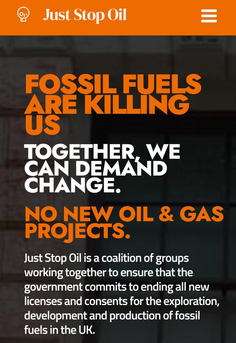depressing to see so many people trying to claim that that the #JustStopOil protestor is "brainwashed" when they are speaking clear truth about the need to stop new oil &amp; gas projects to reduce the catastrophic impact of fossil fuel burning on life on our planet
#ClimateEmergency