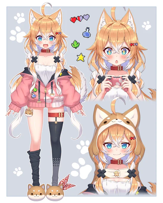 idol  よりデビューする Pochi Wanmaru  ちゃんのデザイン&amp;イラスト担当させていただきました!ゲーマー柴わんこ!  