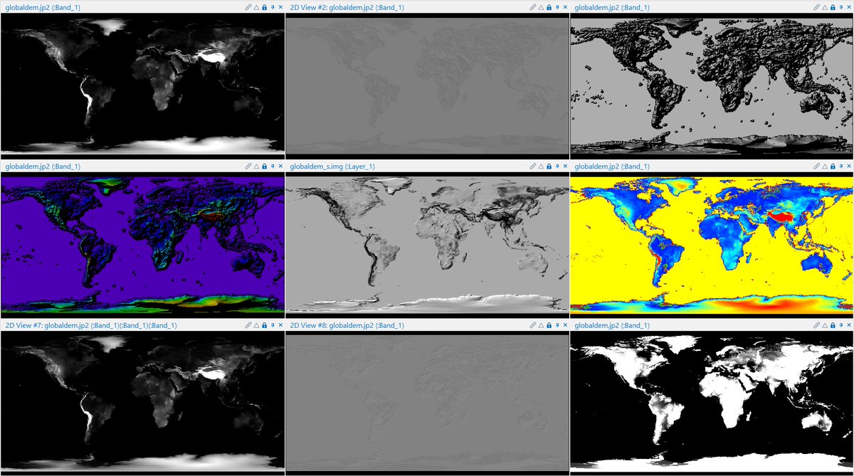 dbgoody's tweet photo. #raster #dem #elevationdata #world for #day7 of #30DayMapChallenge #ERDAS #hexagon https://t.co/gXCzmcTJAO
