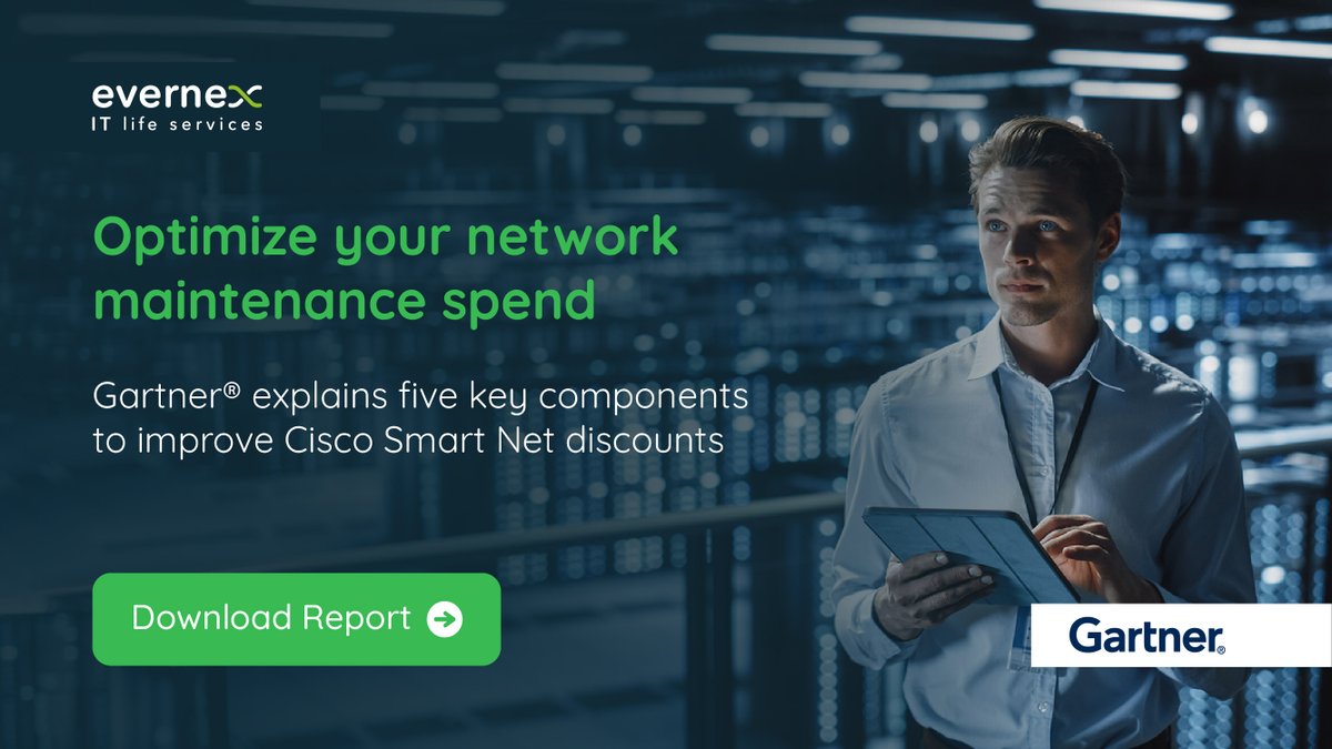 Find out if you are overspending on your network maintenance, using #CiscoSmartNet. A recent #Gartner report demystifies their costs, offering guidance for negotiating discounts and providing cost-effective alternatives to further optimize network spend: bit.ly/3fF4Tzk