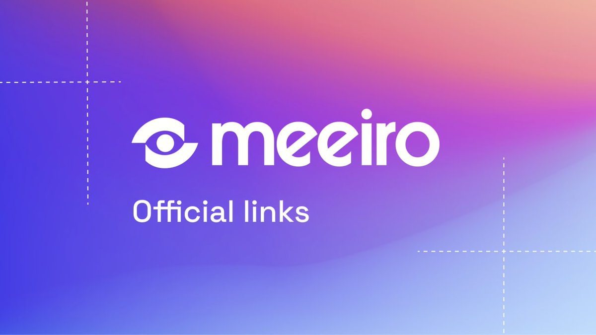 As we approach the launch of Meeiro's IDO, we’re seeing a lot of scams trying to impersonate us. 

You can access all our official channels via our Linktree:
linktr.ee/meeiro.xyz

Stay safe fam! ❤️