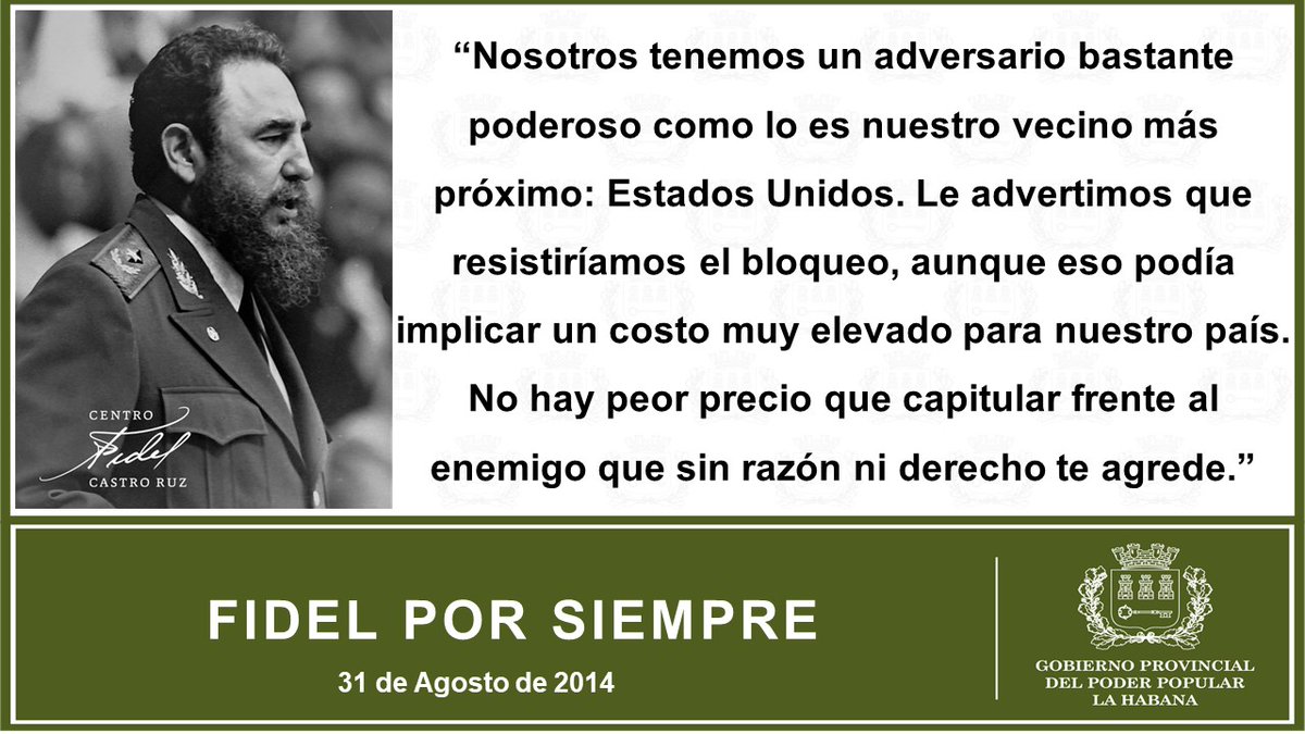 RGZapata500's tweet photo. Desde el @gobhabana les deseamos buenos días, convencidos de que para el pueblo de #Cuba es #MejorSinBloqueo. 
Con unidad y resistencia creativa ¡VENCEREMOS! 🇨🇺 https://t.co/40MsNQHHaX