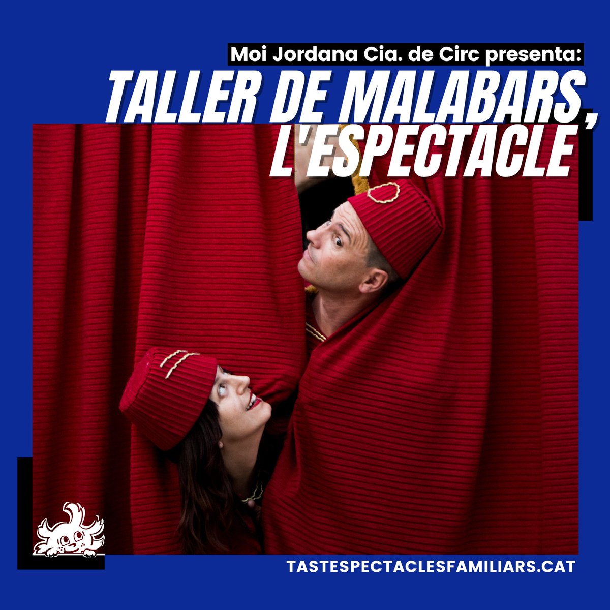 🤹 Que no caigui la bola! La companyia <a href="/MoiJordana/">Moi Jordana</a>   presenta al #Tast2022 ‘taller de malabars: L'Espectacle’ 

📆 dissabte 1️⃣​9️⃣​ de novembre 2022
🕛13:00 h a 17:00 h
🌍 Plaça Lluís Companys de Sant Feliu de Llobregat

Vine i aprèn a fer malabars com tot un professional!