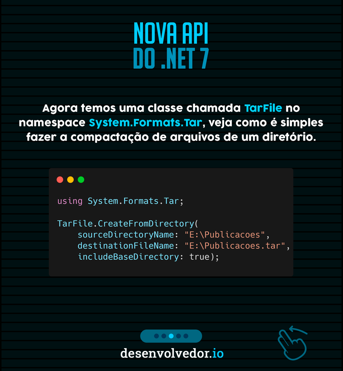 desenvolvedorio's tweet photo. Se liga na nossa dica de hoje! π
#desenvolvedorio #dicadodev #programacao #dotnet https://t.co/W2kpmrjgpo