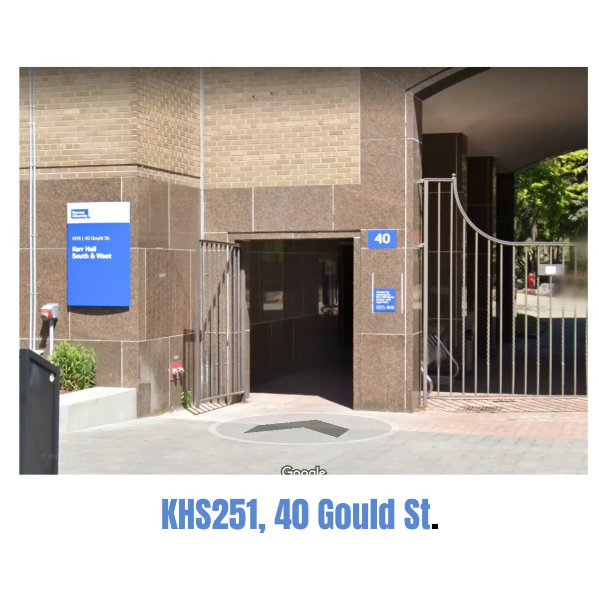 TorontoCChoir's tweet photo. Hello Choristers!  New rehearsal space tonight. Go to Kerr Hall South, rm KHS251, 40 Gould St.
The entrance is the left door at the gateway, directly across from Balzac’s coffee shop. Go straight down the hall to the end, take the elevator up to floor 2 
 Door locks  at 7pm https://t.co/v0VBTbJLF6