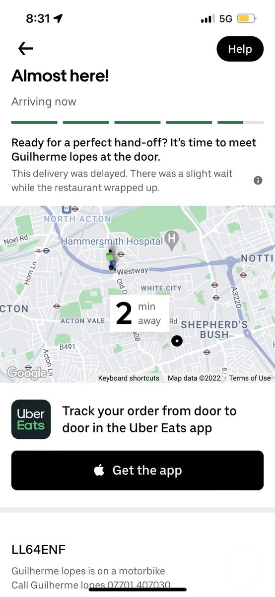AlanCastano's tweet photo. @UberEats We placed an order from our fav restaurant. Usually, we receive food in 15/20 minutes, but this time the driver changed twice and the ETA changed four times, making our food delivered more than 45 min later. So the food was soggy, cold and not wearable at all.
No refund given https://t.co/UZ7zxchrr9