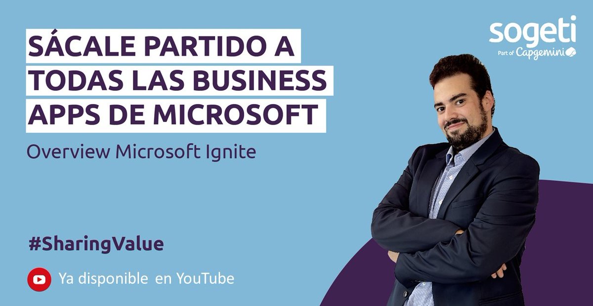 SogetiSpain's tweet image. ¡Descubre las últimas novedades de las Business Apps de #Microsoft! 🙌 La semana pasada, nuestro sogetian Alejandro Cabrera Martínez nos las explicó en una nueva edición de nuestros #SharingValue.
¡No te lo puedes perder! ⬇️
bit.ly/3UqfQUs