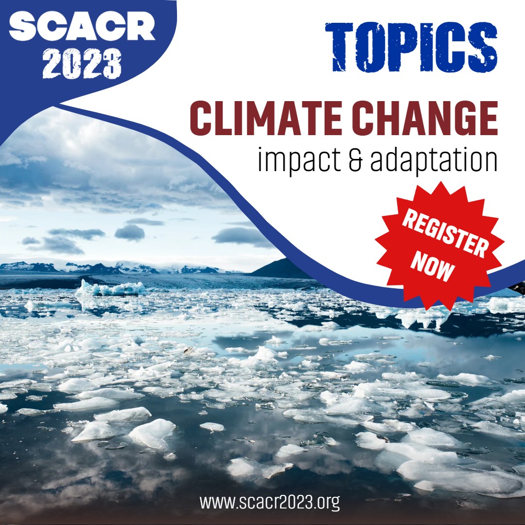 scacr2023's tweet photo. SCACR 2023's top topics: CLIMATE CHANGE

Do not miss the conference and join us! For more information and register: secretariat@scacr2023.org

#scacr2023 #climatechange #coastalengineering #oceanography #geology #ecology #Environment #coastalmanagement #coastalresearch https://t.co/p8srGS3dF7