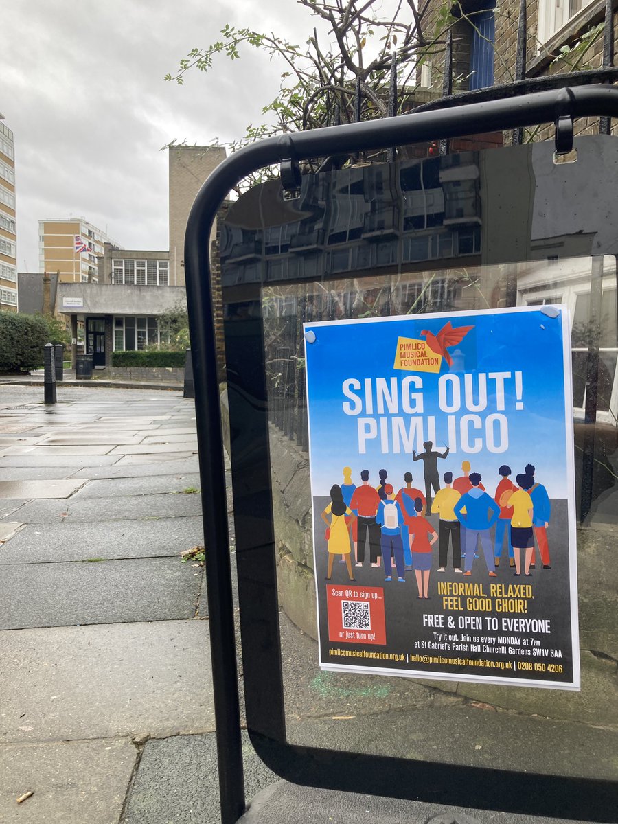 Sing Out! Pimlico is back again this evening, 7pm at St Gabriel’s Parish Halls. As always, all are welcome to join for a friendly chat and a relaxed sing-a-long. Music from Rent, by Bill Withers, as well as some festive songs. See you there! #churchillgardens #pimlico #community https://t.co/PqKRBwBvzj