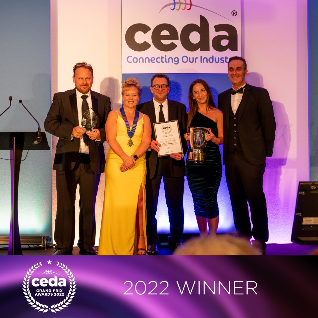 The coveted Overall Winner and recipient of the Sir Donald Thompson Cup is always the big award of the night and this year it went to <a href="/CHREQUIPMENTLTD/">CHR EQUIPMENT LTD</a> for their project at The Angel at Hetton.

Congratulations Team CHR 🏆

#cedaConference22 #GrandPrixAwards22