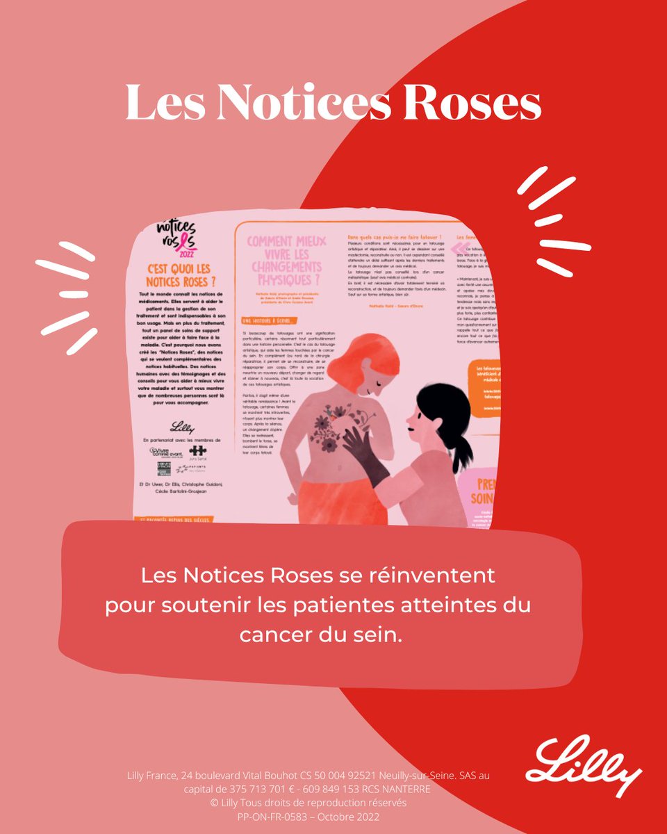 [Notices Roses]

Nous collaborons avec <a href="/reseauKsein/">Mon Réseau Cancer du Sein</a> <a href="/JurisSante/">JurisSanté</a> <a href="/NathalieKaid/">Nathalie Kaïd</a> <a href="/RoseUpAsso/">RoseUp Association</a> et Vivre Comme Avant pour l’édition 2022 des #NoticesRoses, qui rappellent l'importance des soins de support dans le #CancerDuSein.
A retrouver en pharmacie et ici ➡️ bit.ly/octobrerose2022
