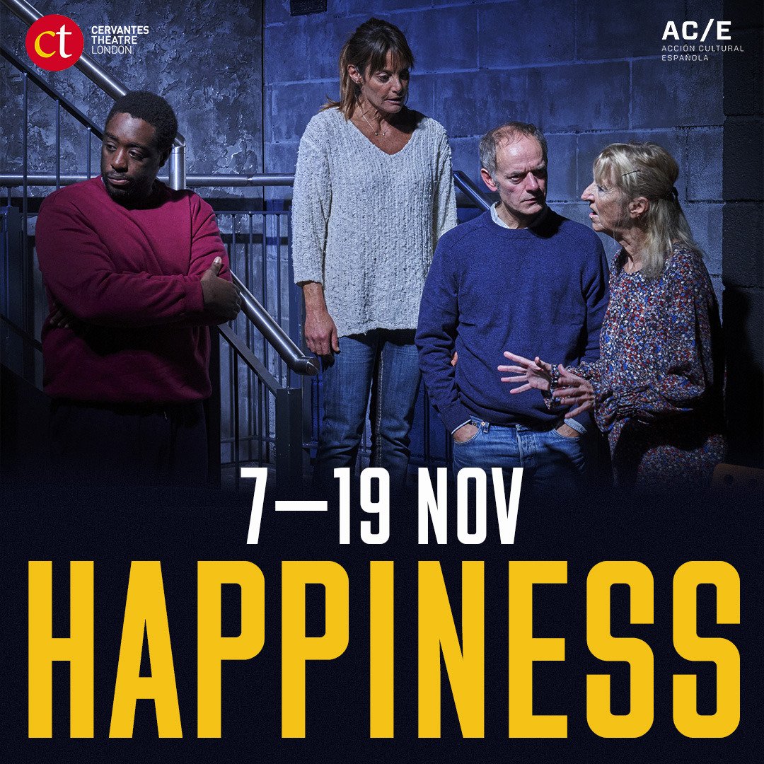 CervantesTheatr's tweet photo. Today is the opening night of “Happiness”! We are honoured to be joined by its author, @MariliaSamper and its translator @StevenCapsuto, coming from Spain and USA respectively, to accompany the @CervantesTheatr in its premiere.

🎫 https://t.co/AxhmvmSM6X

@ACEcultura https://t.co/61OQoORtXM