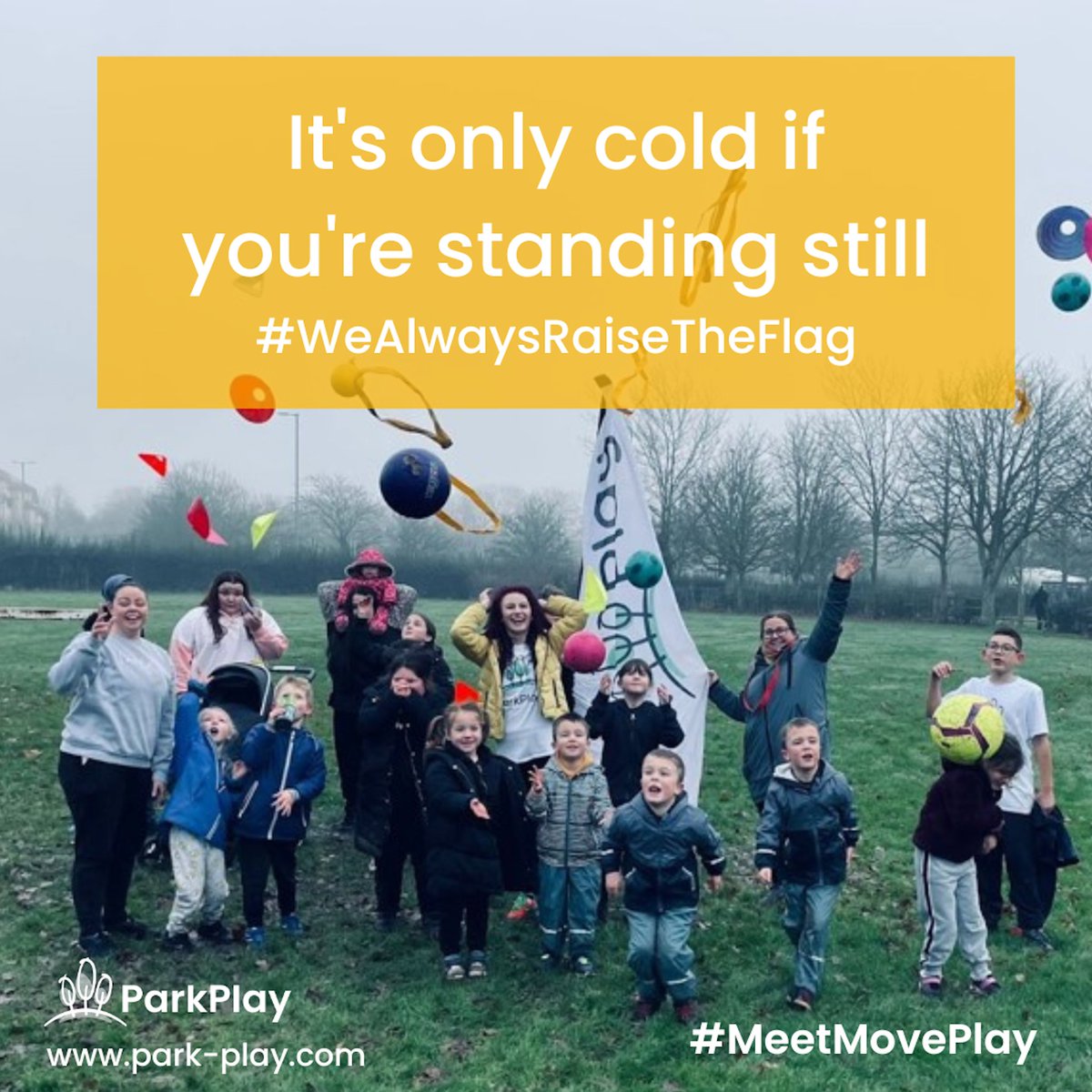 Did you know, ParkPlay is still up and running in Autumn/Winter? The free fun and games do not stop for the cold🌧🤩. It's only cold if you're standing still!

More info about ParkPlay: bit.ly/3DAmfGU

#MeetMovePlay

<a href="/ParkPlayUK/">ParkPlay</a>