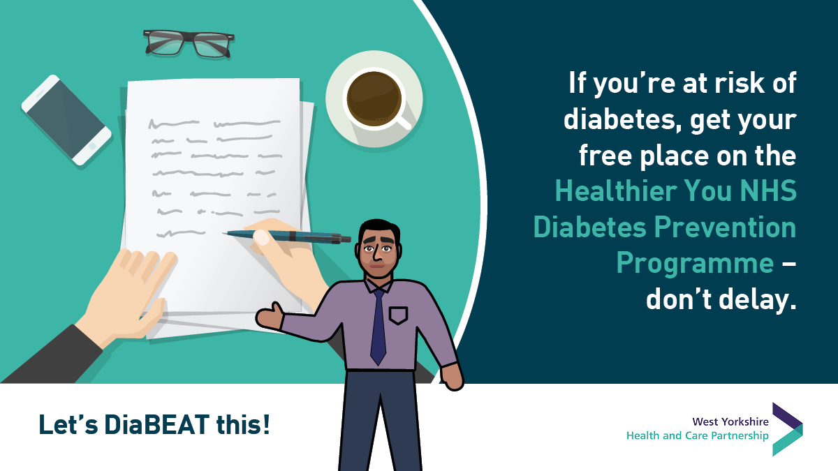 If you’re at risk of diabetes and we invite you to join the Healthier You NHS Diabetes Prevention Programme make sure you take up the offer. #WorldDiabetesDay #EducationToProtect – if not now, when? Take control and #LetsDiaBEATthis bit.ly/WYHdiabetes