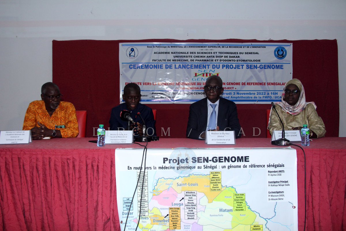 UCAD_Senegal's tweet photo. 📸 En images la cérémonie de lancement de l'étude #SEN_GENOME #FMPO #ANSTS
#ucad #kebetu #senegal #compublique #recherche #etude @GenetiqueH_UCAD https://t.co/5s4Cpjwuov
