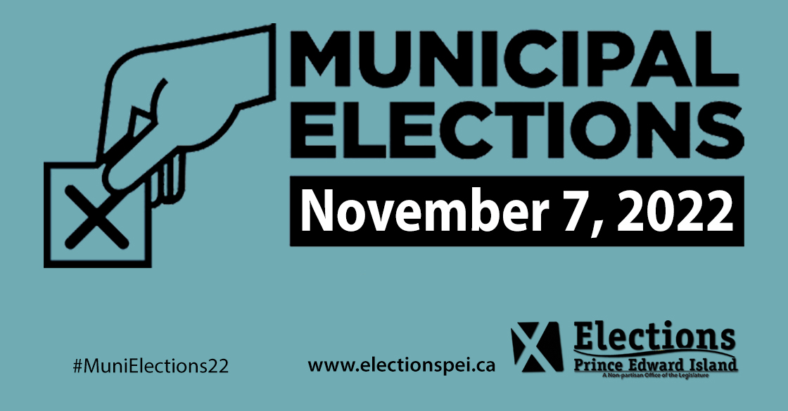 Today is Municipal Election Day.  Take time today to visit your polling location between 9am and 7pm to cast your vote.  Elections PEI will post the unofficial results tonight after 730pm at electionspei.ca