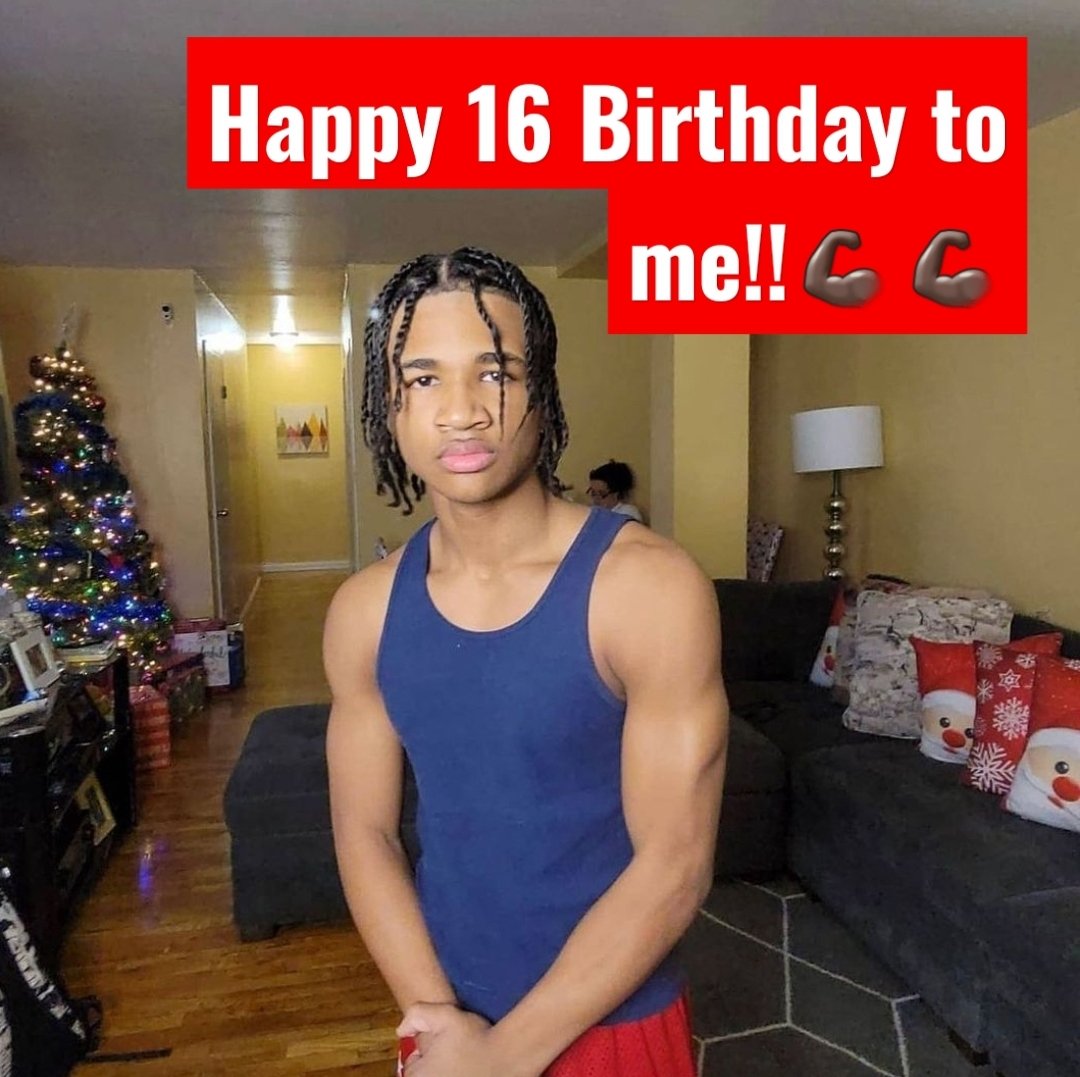 Oh my God today I'm 16 years old!!! Happy Birthday to me the young Jamaican trainer!! ❤️❤️💯🙏🏿💪🏿