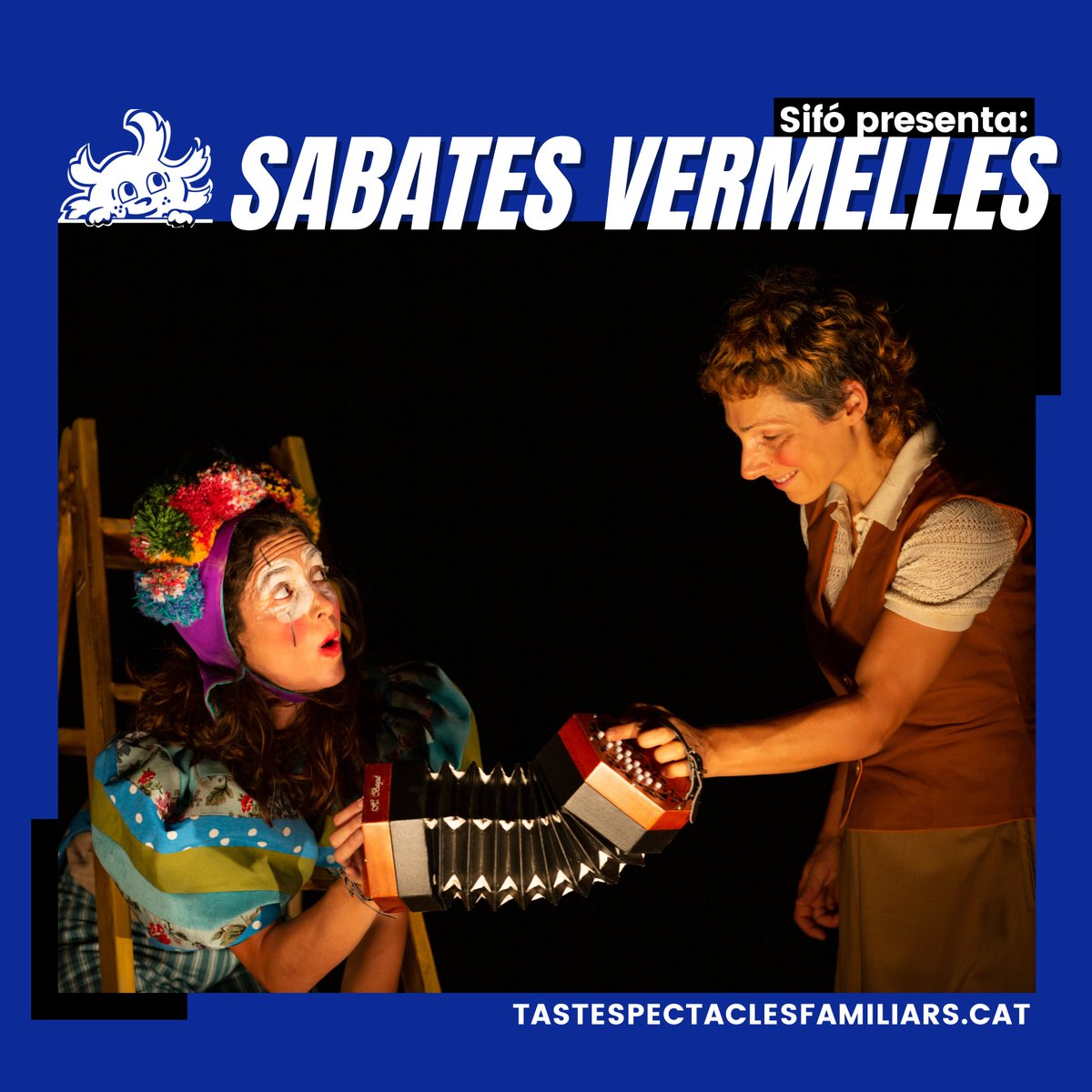 Aquest #Tast2022, la <a href="/Ciasifo/">Cia Sifó</a> presenta ‘Sabates Vermelles’ 👠

📆 dissabte 1️⃣​9️⃣​ de novembre 2022
🕛 17:15 h
🌍 Centre Parroquial de Sant Feliu de Llobregat

Gaudeix del millor teatre multidisciplinari a #santfeliu ❣️
Inscriu-te al Tast 📝
tastespectaclesfamiliars.cat/programadors/
