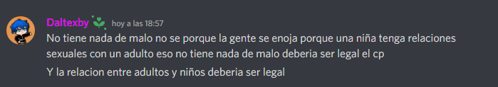 Rosfearts's tweet photo. Hay muchos mensajes que no van en broma que dan el suficiente asco como para que tomara las pruebas necesarias y pudiera denunciarlo, pero no es solo él, también varias personas más están apoyando este tipo de prácticas dentro del servidor. https://t.co/vWZQBU4nx1