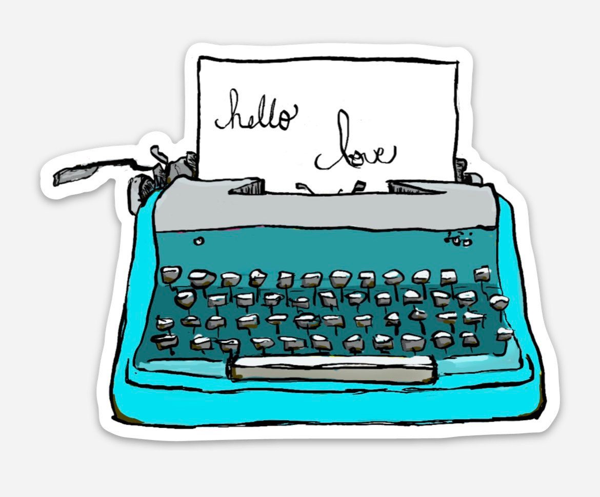 GiveAndEngage's tweet photo. Only 6 left. 
This nugget is beyond adorable and are moving fast. Old school Typewriter Vinyl Sticker #oldschool #typewriter #kickass #vintage #stickers https://t.co/Pd2QQqXQdI https://t.co/cSC5jt8EYL