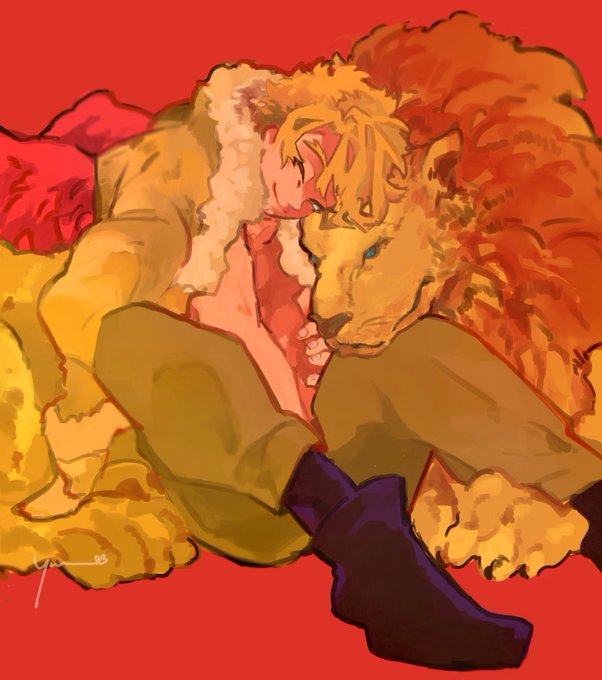 「blonde hair tiger」 illustration images(Latest)