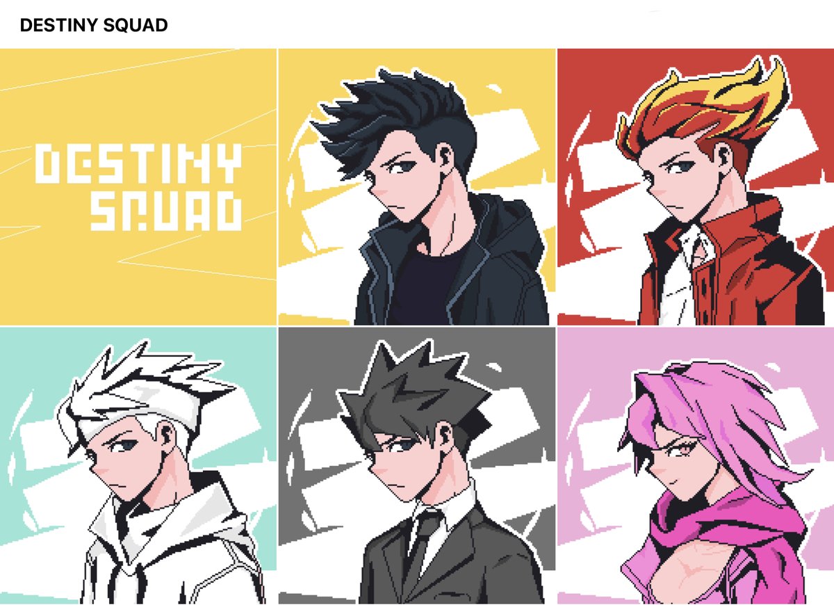 ◯︱Do you like them ?
◯︱Them very so cool.
◯︱Collection DESTINY SQUAD
◯︱1/1 Edition PFP : 0.02 $ETH
◯︱opensea.io/collection/des…

◯︱<a href="/imaakimnft/">imaakimNFT</a> @destinysquadnft #destinysquadnft
