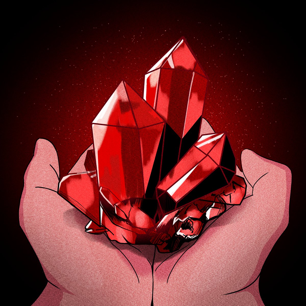 A crimson glow brimming with endless possibilities...