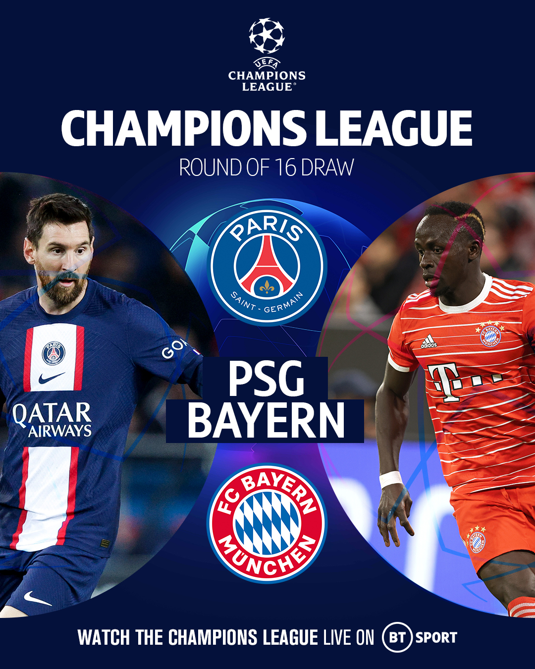 Psg vs bayern what channel sale