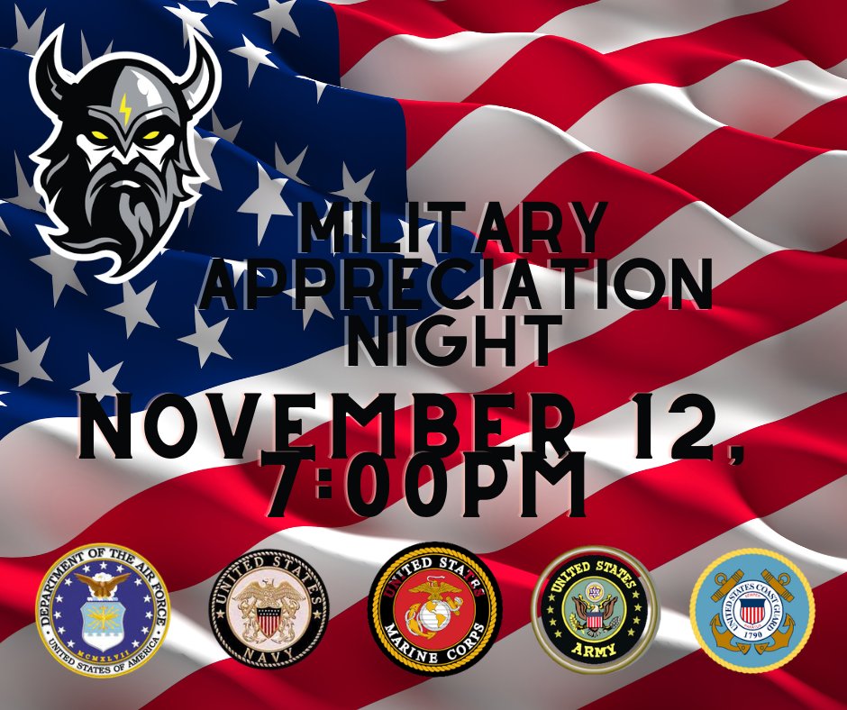 delawarethunder's tweet photo. Saturday night is Military Appreciation night. Show your appreciation by sharing and inviting your Military friends, anyone who shares this before Friday, we will put your name in a drawling for a signed puck. Puck drops at 7:00pm.
#rollthunder https://t.co/3grPz02iRX