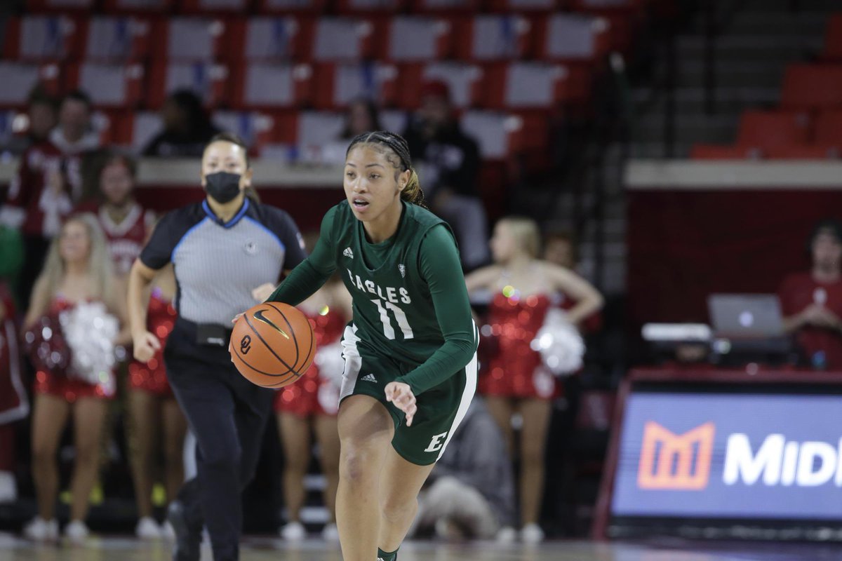 Good luck to Lachelle Austin (‘21) &amp; <a href="/EMUWBB/">EMU Women's Basketball</a> as they start their season tonight at Home vs. Lindenwood! #ZebraAlum