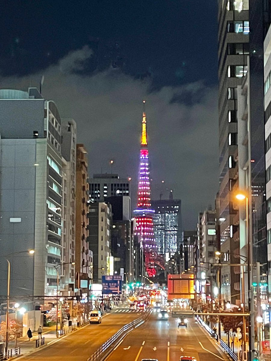 juntsuchiy's tweet photo. 東京タワーは、その月の色を入れた特別ライトアップが毎週月曜日に点灯されます。11月はMapleRed(紅葉色)です。
#東京タワー #MapleRed #紅葉色 https://t.co/YRRSs6VncR