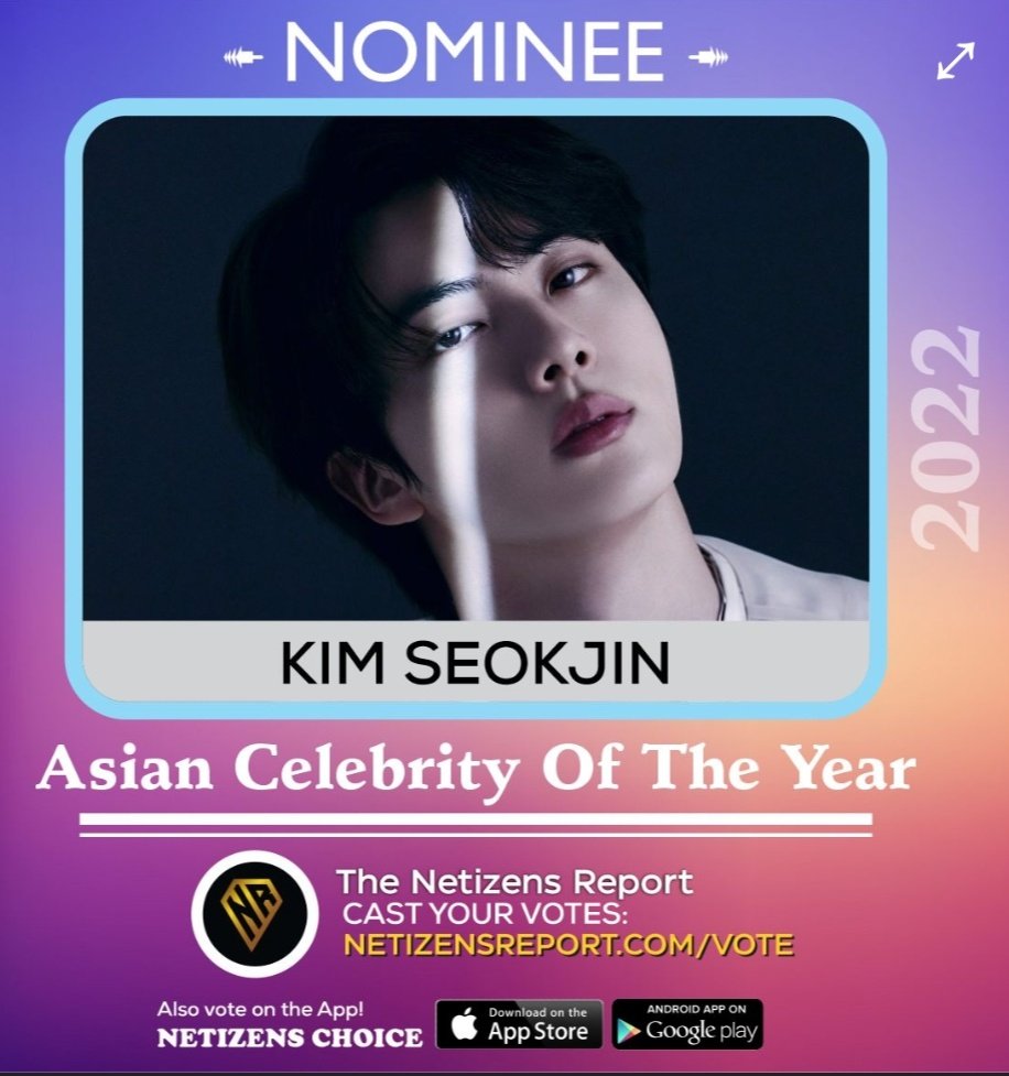 supremethv's tweet photo. I vote #KimSeokjin #JIN of @BTS_twt for #NETIZENSREPORT as Asian Celebrity of the Year #ACOTY2022 @thenreport https://t.co/h659pl3txk