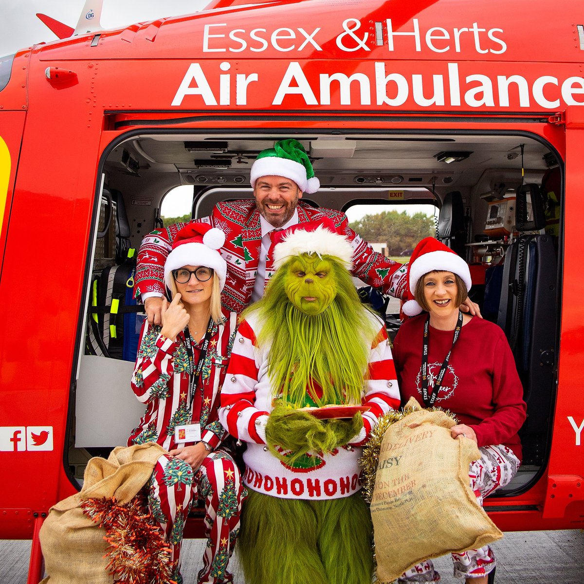 EHAAT_'s tweet photo. We are so excited to kick off this year's #FestiveFundraising with some help from The Maldon Grinch! To help us keep serving our community, we're asking you to take on a Festive Pyjama Challenge in aid of EHAAT #PJsforEHAAT #WeCantFlyWithoutYou https://t.co/XluBI4A3AU https://t.co/30Yv5pZBq6