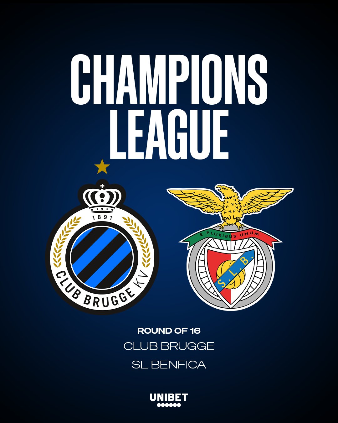 Sorteio da Liga dos Campeões ○ Benfica vai enfrentar o Club Brugge nos  oitavos-de-final! 