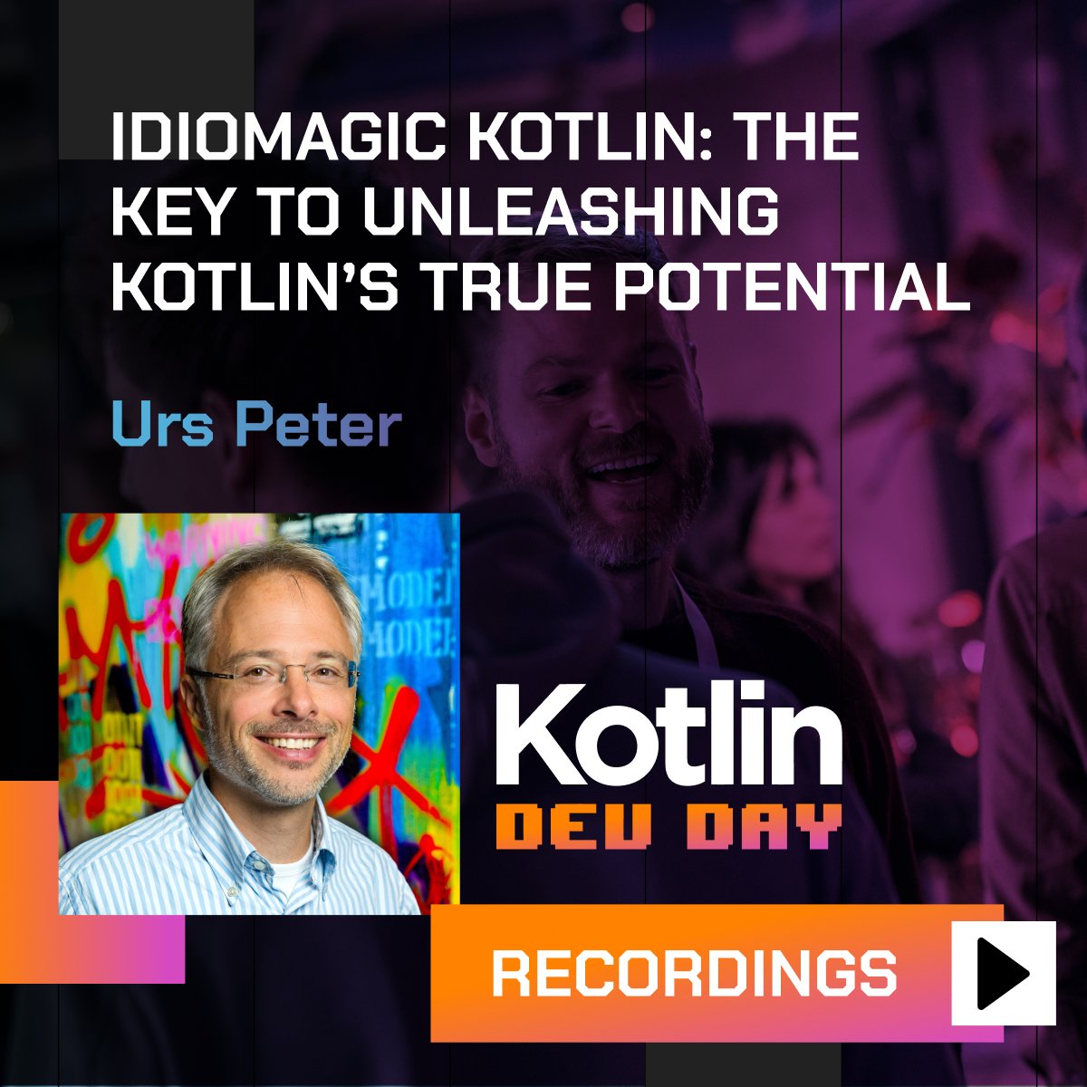DayKotlin's tweet image. Are you still writing Java-ish Kotlin, scattered with for loops, var’s, mutable collections, and a return statement here and there? Learn from Urs Peter talk from last event on the benefits of using Kotlin when you release its true power. Watch back > kotlindevday.com/videos/idiomag…