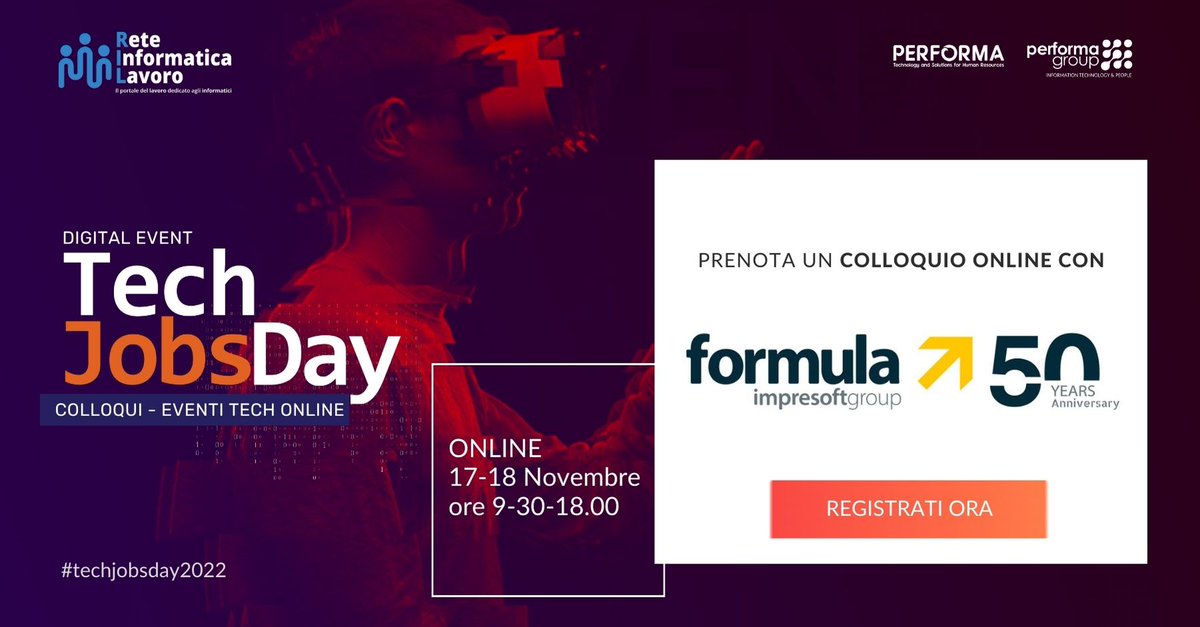 Reteinformatica's tweet image. Al #techjobsday2022 incontra il team HR di Formula SPA. Parte di @FImpresoft . ✅ Scopri le posizioni aperte.
👉Registrati: bit.ly/31uOl5P

#erp #Sage #Jobs #STEMeducation