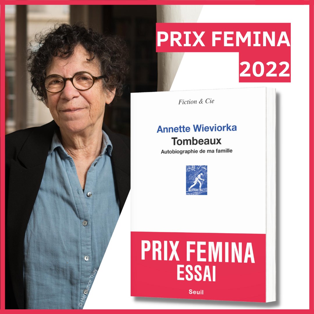 🎉 Félicitations à Annette Wieviorka : 'Tombeaux' reçoit le #prixFemina essai 2022 ! 🎉

Pour en savoir plus sur le livre > bit.ly/3KumCVp